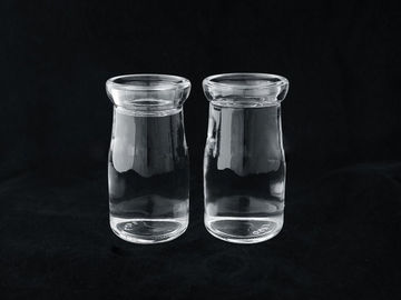 Персонализированный печатающ ясный стеклянный напиток разливает 115ML по бутылкам с крышкой PP