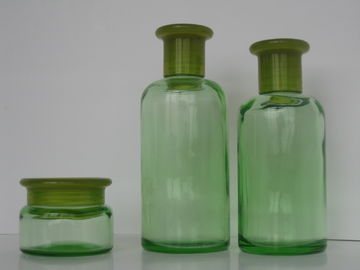 Зеленое покрашенное стекло эфирного масла разливает 200ML по бутылкам 150ML 50G с редуктором & крышкой отверстия